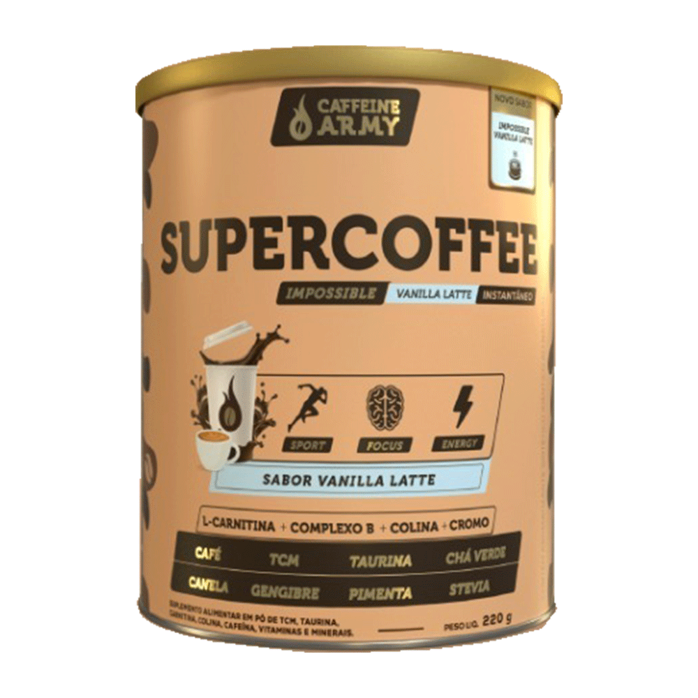 SUPERCOFFEE IMPOSSIBLE  - CAFFEINE ARMY SABOR VANILLA LATE 220G
