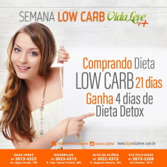Dieta Low Carb - 21 dias + 4 dias Detox